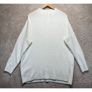 Topshop Maternity Sweater US 10 UK 14 Ivory‎ Cream Tunic Oversized Knit Cozy